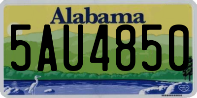 AL license plate 5AU4850