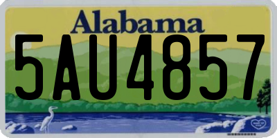 AL license plate 5AU4857