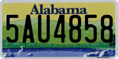 AL license plate 5AU4858
