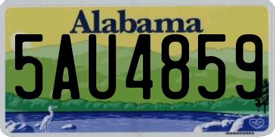 AL license plate 5AU4859