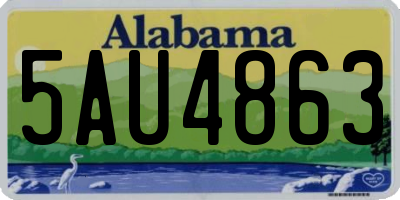 AL license plate 5AU4863