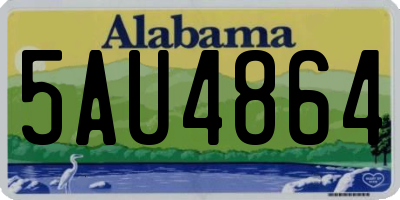 AL license plate 5AU4864