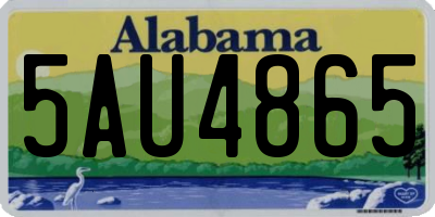 AL license plate 5AU4865