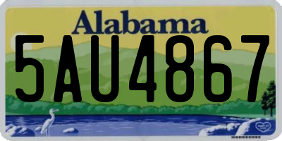 AL license plate 5AU4867