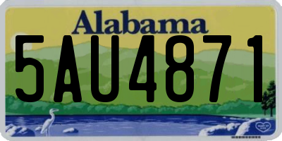 AL license plate 5AU4871