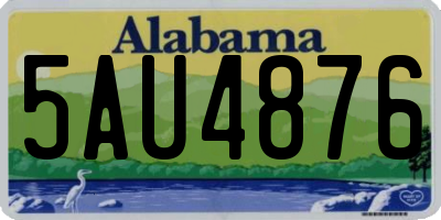 AL license plate 5AU4876