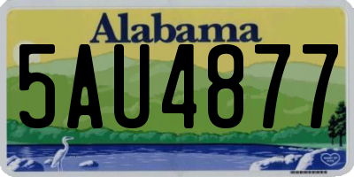 AL license plate 5AU4877