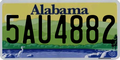 AL license plate 5AU4882