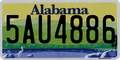 AL license plate 5AU4886