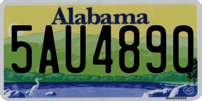 AL license plate 5AU4890