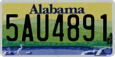 AL license plate 5AU4891