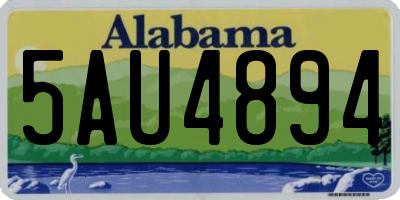 AL license plate 5AU4894