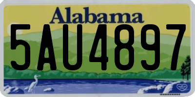 AL license plate 5AU4897