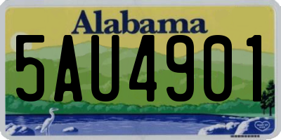 AL license plate 5AU4901