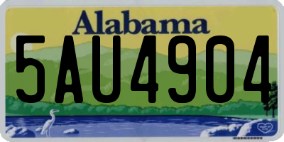 AL license plate 5AU4904