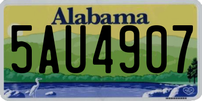 AL license plate 5AU4907