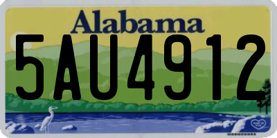 AL license plate 5AU4912