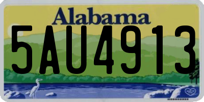 AL license plate 5AU4913