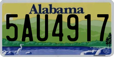 AL license plate 5AU4917