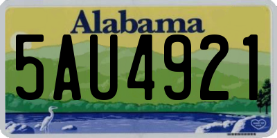 AL license plate 5AU4921