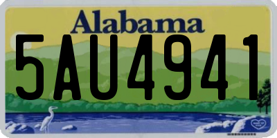 AL license plate 5AU4941