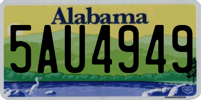 AL license plate 5AU4949