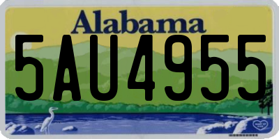 AL license plate 5AU4955