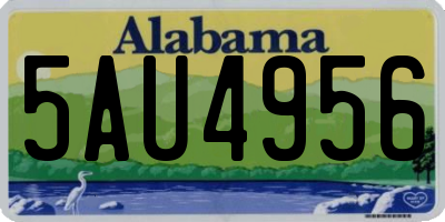 AL license plate 5AU4956