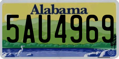 AL license plate 5AU4969