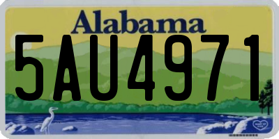 AL license plate 5AU4971
