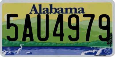 AL license plate 5AU4979