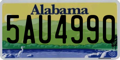 AL license plate 5AU4990