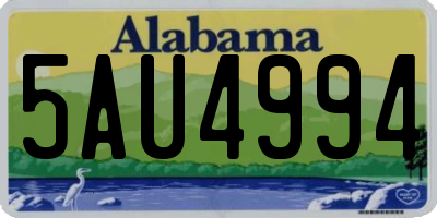 AL license plate 5AU4994
