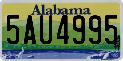 AL license plate 5AU4995