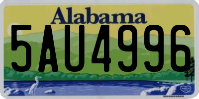 AL license plate 5AU4996