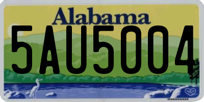 AL license plate 5AU5004