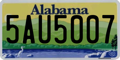 AL license plate 5AU5007