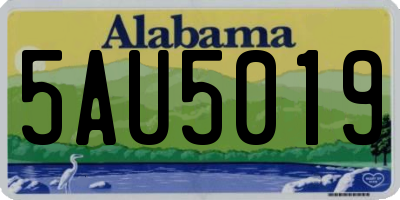 AL license plate 5AU5019