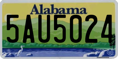 AL license plate 5AU5024