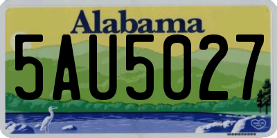 AL license plate 5AU5027