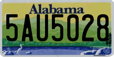 AL license plate 5AU5028