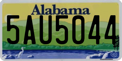 AL license plate 5AU5044