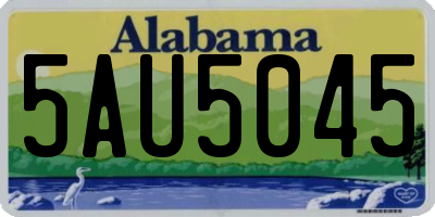 AL license plate 5AU5045