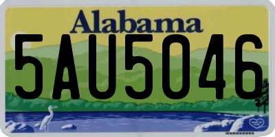 AL license plate 5AU5046