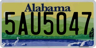AL license plate 5AU5047