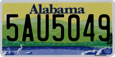 AL license plate 5AU5049