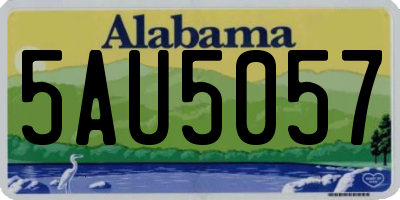 AL license plate 5AU5057