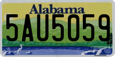 AL license plate 5AU5059