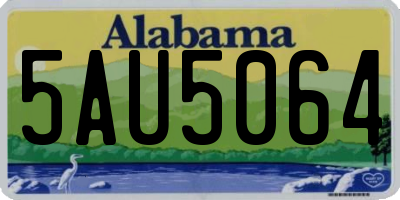 AL license plate 5AU5064