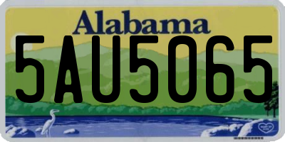 AL license plate 5AU5065